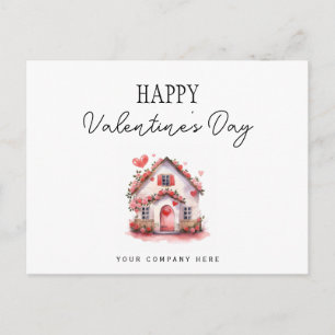 Real Estate Valentine's Day Farming  Holiday Postcard