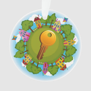 Real Estate "Welcome Home" New Home Ornament