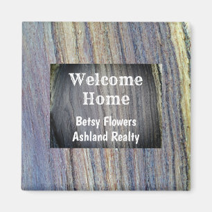 Real Estate Welcome Home Realtor Promotional Magnet