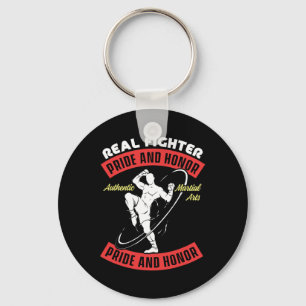 Real Fighter Muay Thai Mma Fight Authentic Martial Key Ring