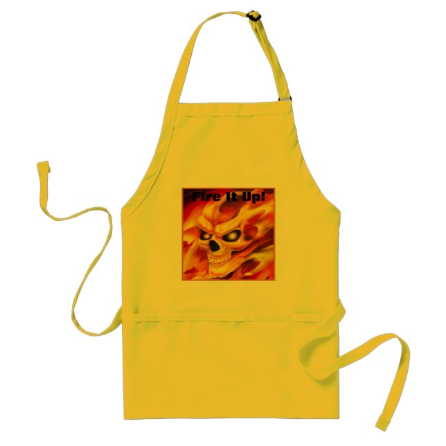 Real Fire Skull Apron (Front)