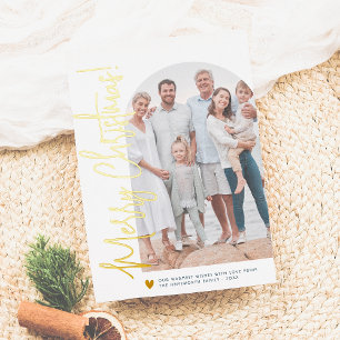 Real Foil   Christmas Photo Arch & Gold Heart