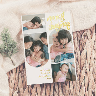 Real Foil Merriest Christmas Arch 4 Photo