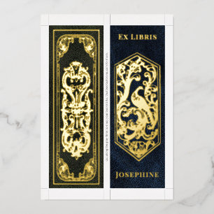 Real Foil Personalised Name 2 Bookmarks Per Card