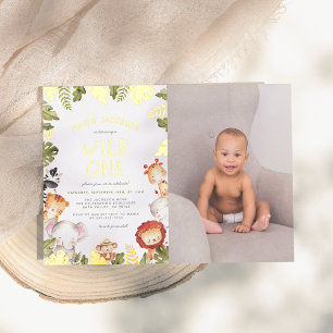 Real Foil   Wild One Boy Photo Birthday Party