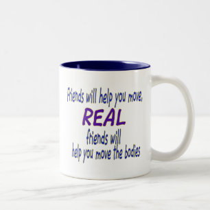 Real friends Two-Tone coffee mug