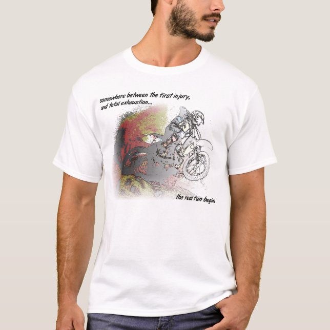 Real Fun Dirt Bike Motocross Shirt (Front)
