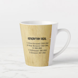 "Real, Generations" Latte Mug