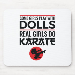 Real Girls Do Karate Cute Women Martial Arts Mouse Pad