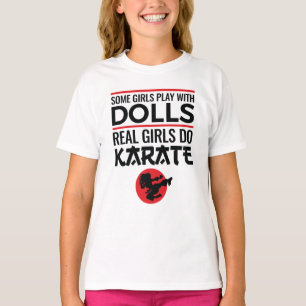 Real Girls Do Karate Cute Women Martial Arts T-Shirt