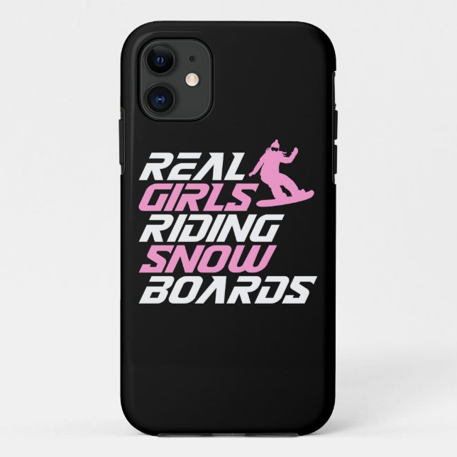 Real Girls Riding Snowboards Case-Mate iPhone Case (Back)