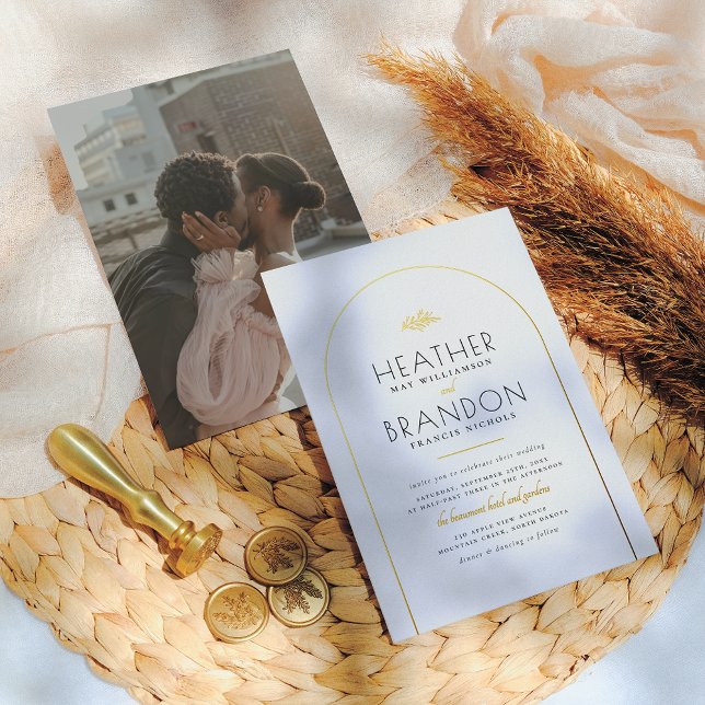 Real Gold Arch & Elegant Typography Photo Wedding (Creator Uploaded)