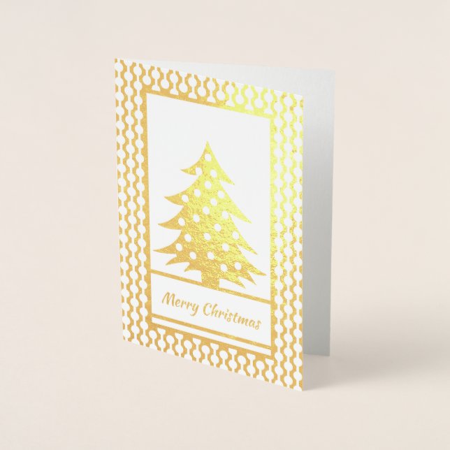 Real Gold Foil Christmas Card (Front)