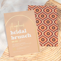 Real Gold Mid Mod Retro Arch Brunch Bridal Shower