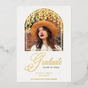 Real Golden Graduation Fancy Arch Effect Wisteria