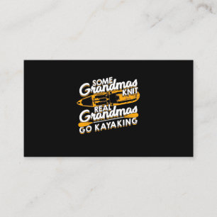 Real Grandmas Go Kayaking Business Card