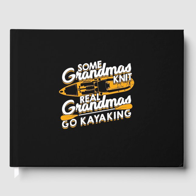 Real Grandmas Go Kayaking Guest Book (Front)
