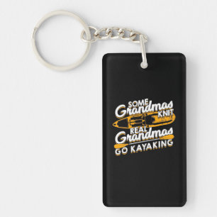Real Grandmas Go Kayaking Key Ring