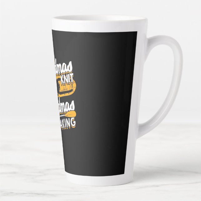 Real Grandmas Go Kayaking Latte Mug (Right)