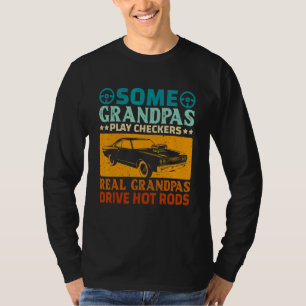 Real Grandpas Drive Hot Rods Classic Car Racing  M T-Shirt