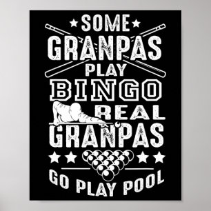 Real Grandpas Play Pool Poster