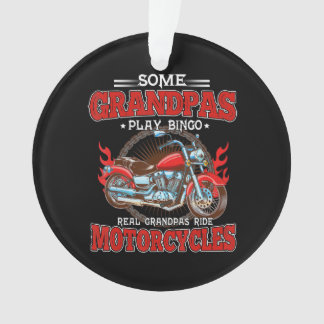 Real Grandpas Ride Motorcycles Motorbike Lover Ornament