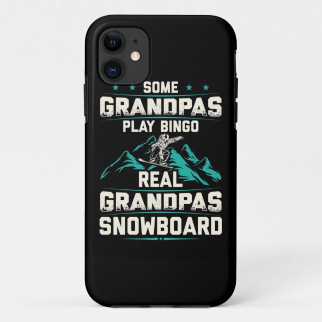 Real Grandpas Snowboard Case-Mate iPhone Case (Back)