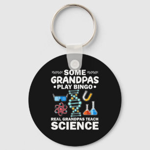 Real Grandpas Teach Science Nerdy Key Ring