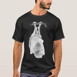 Real Hanging Bat for Halloween T-Shirt