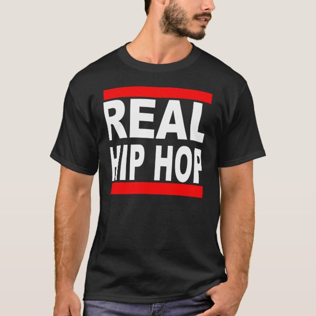 Real Hip Hop Black Tee (Front)