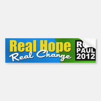 Real Hope Real Change Bumper Sticker