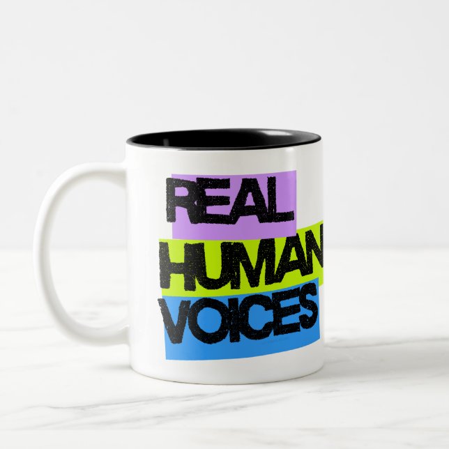Real Human Voices - Mug - No AI Allowed (Left)