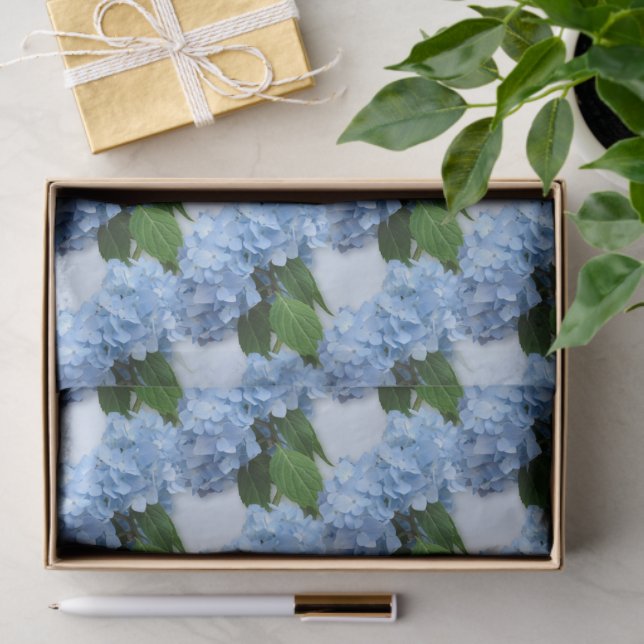 Real Hydrangea Flowers Tissue Paper (Gift)