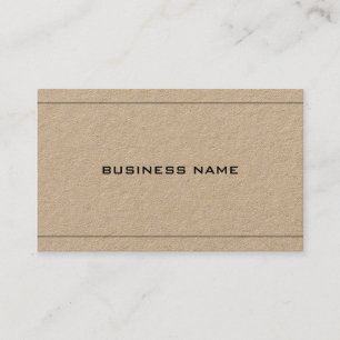 Real Kraft Paper Creative Professional Company Business Card