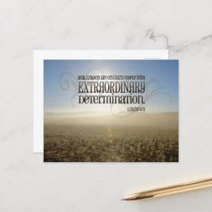 "Real Leaders" Inspirational Quote Postcard