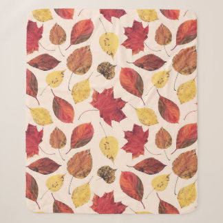 Real leaves photo, unique seamless pattern. sherpa blanket