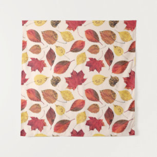 Real leaves photo, unique seamless pattern. tapestry