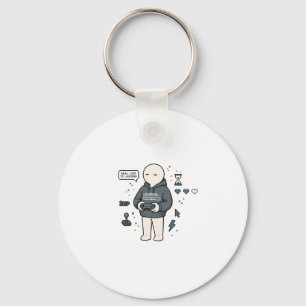 Real Life Is Lagging Funny Gamer Meme Key Ring