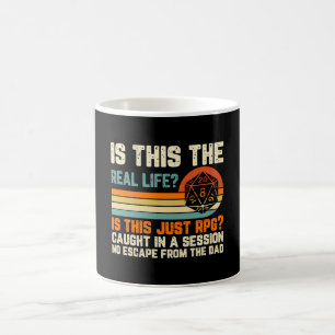 Real Life or RPG Funny Geek Coffee Mug