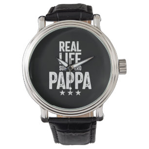 Real Life Superhero Pappa   Father Gift Watch