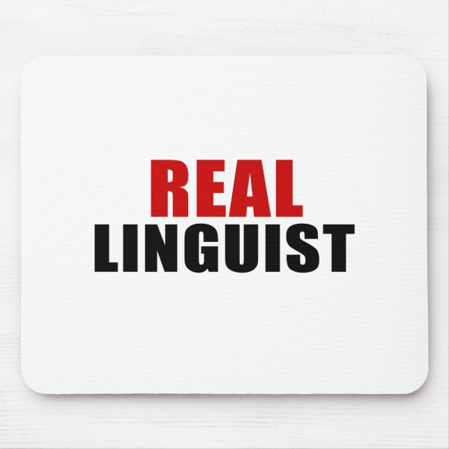 REAL LINGUIST MOUSE PAD (Front)