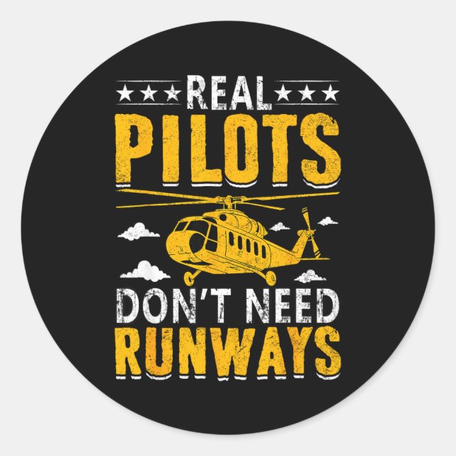 Real Lots Don't Need Runways  Classic Round Sticker (Front)