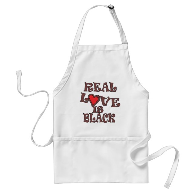 Real Love Is Black Standard Apron (Front)