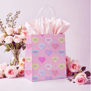 Real love pink   medium gift bag