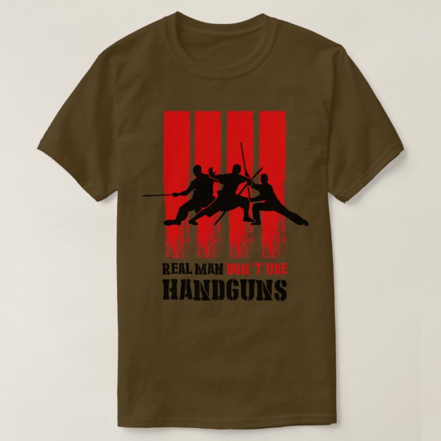 Real man dont use hands T-Shirt (Design Front)