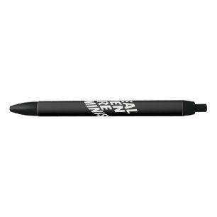Real Men are Feminists - Feminist Quotes Black Ink Pen