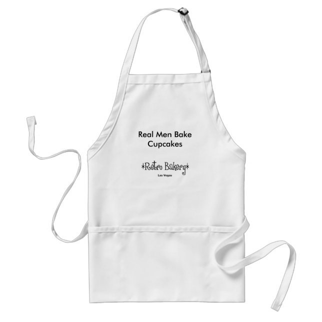 Real Men Bake Cupcakes Standard Apron (Front)