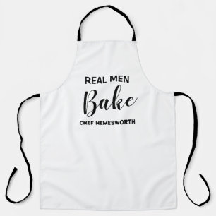 Real Men Bake, Kitchen Expressions Personalised  Apron