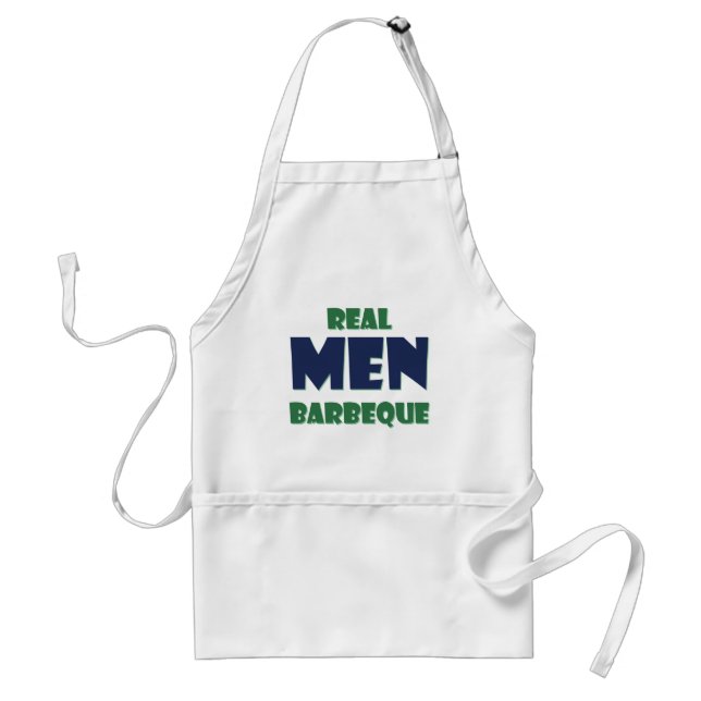 Real Men Barbeque Standard Apron (Front)