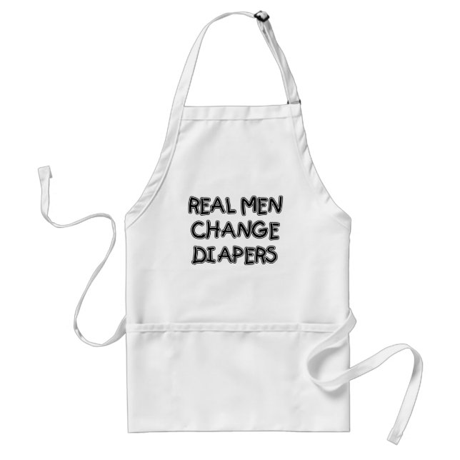 Real Men Change Diapers T-shirts and Gifts Standard Apron (Front)